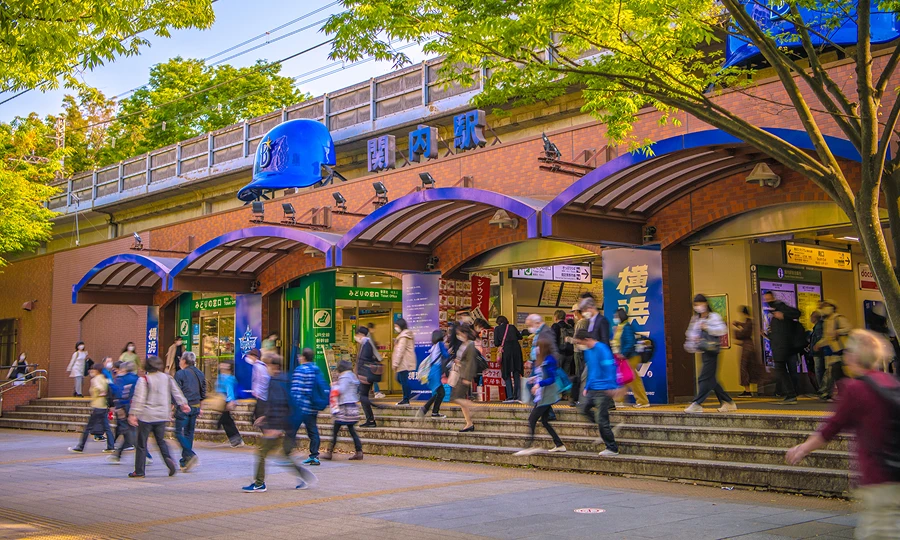 関内駅南口付近